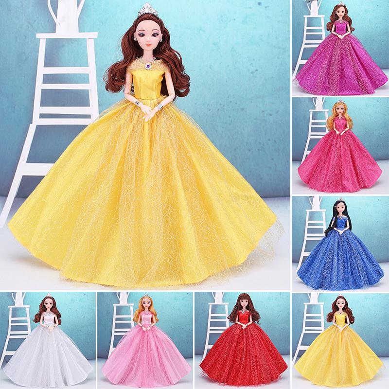 3pcs/lot Wedding Dress for 11.5inch Doll Clothes 1:6 Princess Party Gown Outfits