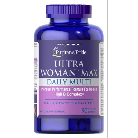 Puritan ultra woman รุ่นธรรมดาและ MAX 90เม็ด และ Man วิตามินรวมสำหรับผู้ชาย จากอเมริกา 90 caplets - รูปที่ 2