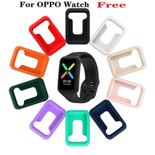 เคสป้องกัน แบบบางเฉียบ นิ่ม รวมทุกอย่าง สําหรับ OPPO Watch ฟรี อุปกรณ์เสริมฝาครอบกันชน