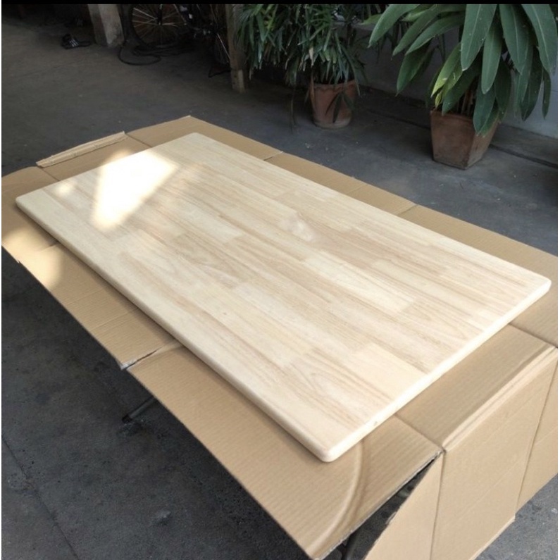 ท็อปโต๊ะ หน้าโต๊ะ ไม้ประสาน (ขนาดกลาง) หนา 20มม. กับไม้เอเชี่ยนวอลนัท 18มม. เคลือบสี ปรับขนาดความที่ต้องการได้ทักแชท - รูปที่ 2