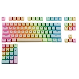 GPlanet เซ็ตปุ่มคีย์แคป 104 คีย์ PBT Backlight Keycaps ไฟลอด สำหรับคีย์ยอร์ด Mechanical