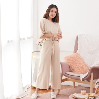 PATH T CHA - BREKKIE KNIT SET ( cream )