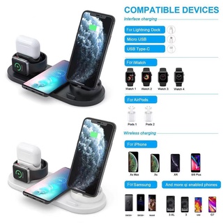 Wireless Charger, 7in1 Wireless Charging Dock for smart watch and Airpods,เครื่องชาร์จแท่นชาร์จไร้สาย Charging Stand
