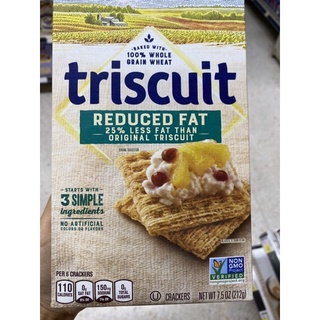 Triscuit Reduced Fat 25% Less Fat Than Original Triscuit 212 G.