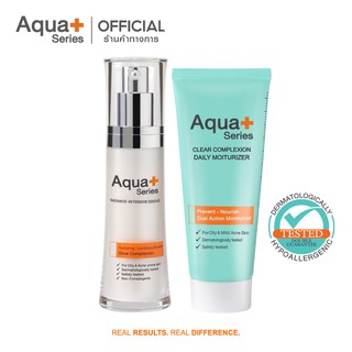 [AQUA9 ลด 130.-] AquaPlus Radiance-Intensive Essence &amp; Clear Complexion Daily Moisturizer เอสเซนส์ และมอยส์เจอร์ไรเซอร์