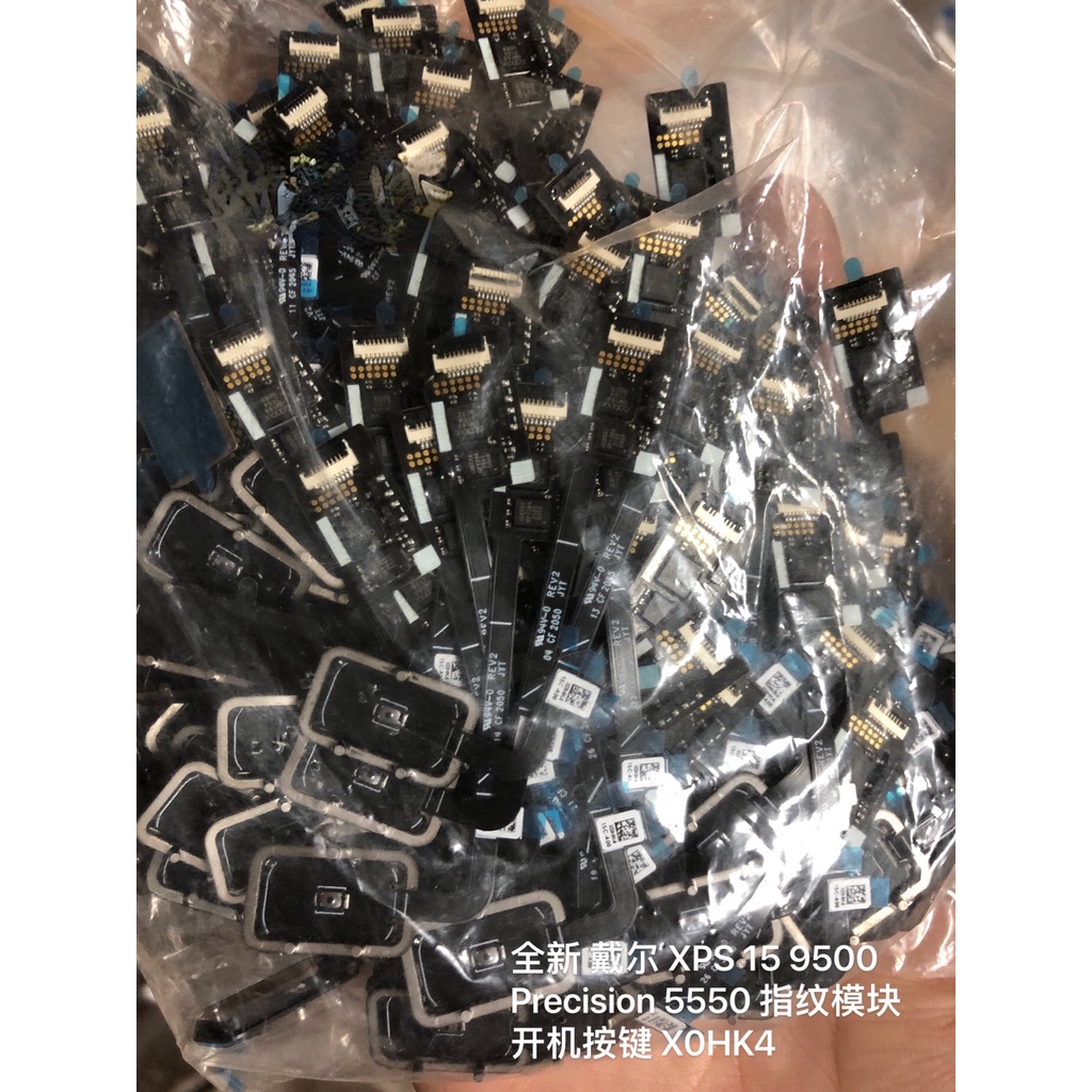 Dell XPS 15 9500 Precision 5550 โมดูลลายนิ้วมือเปิดปุ่ม X0HK4