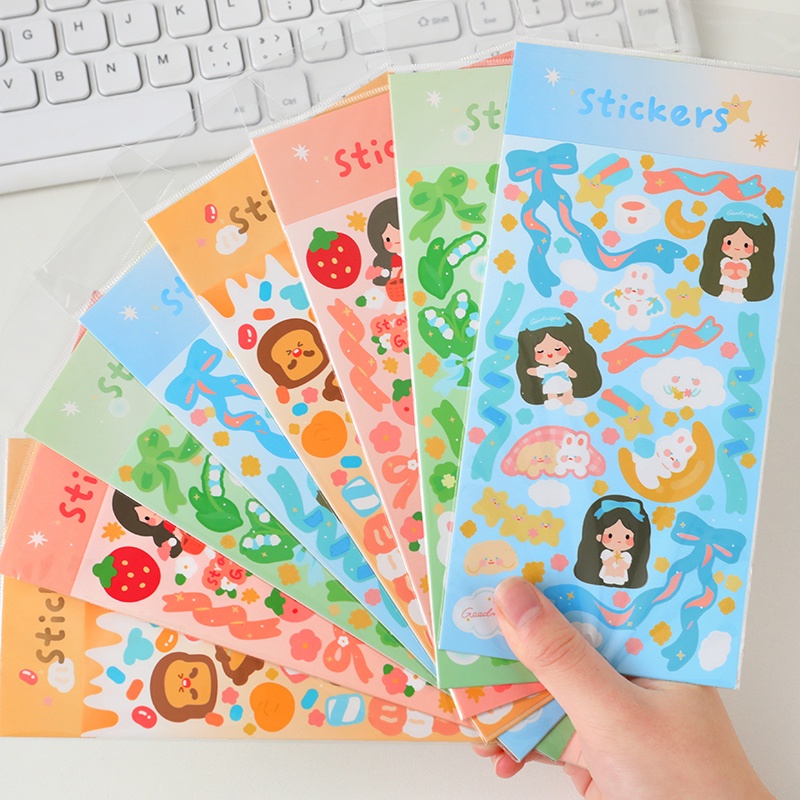 สติกเกอร์ ลายหัวใจน่ารัก แบบสร้างสรรค์ สําหรับตกแต่งสมุดภาพ DIY