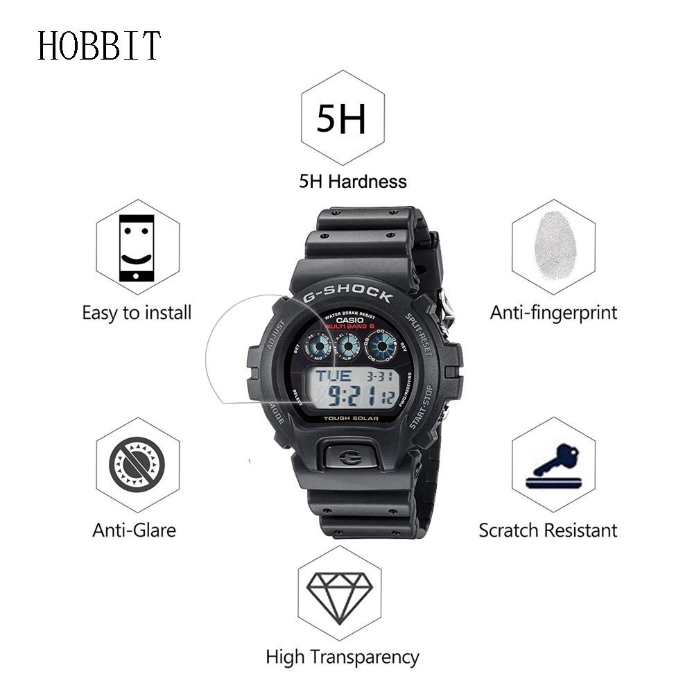 ฟิล์มกันรอยหน้าจอ LCD สําหรับ Casio DW6900 GW6900 GW7900 GR8900 3 แพ็ค