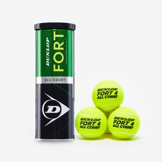 Dunlop ลูกเทนนิส Fort All Court Tennis Balls x 3 ( กระป๋องละ 3 ลูก )