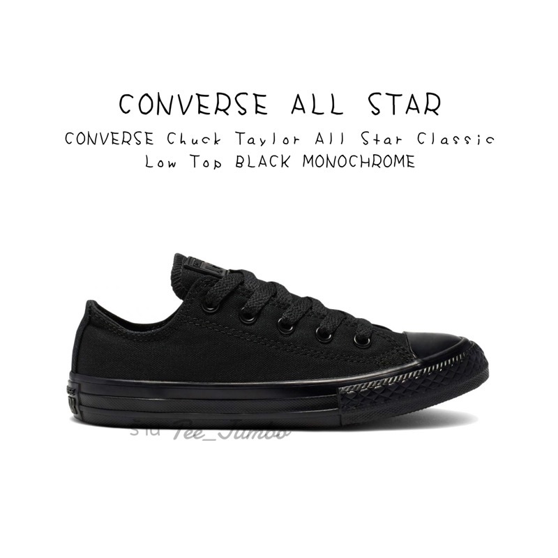 Converse fitflop รองเท้าผู้ชาย รองเท้า CONVERSE Chuck Taylor All Star Classic Low Top BLACK MONOCHROME 🐲👹 สินค้าพร้อมก