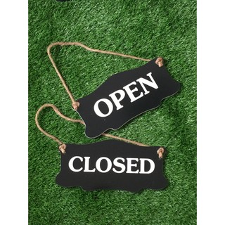 ป้าย OPEN and CLOSED