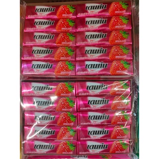 เดนทีน สติ๊ก ดีไลท์ หมากฝรั่ง กลิ่นสตรอว์เบอร์รี 13.5 กรัม x 20 แท่ง ปากหอม สดชื่น Dentyne Stick Delight Chewing Gum Str