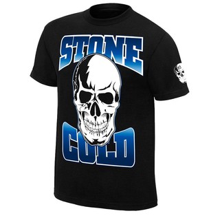 Wwe Authentic Wear Stone Cold Steve Austin Stomping Mudholes Authentic Tee 100% Cotton MenS Tshirt zu0v