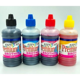 Ezzy-jet Inkjet Premium Ink หมึกเติมอิงค์เจ็ท ขนาด 100 ml. ( ชุด​ 4 สี.​ BLCK/CYAN/MAGENTA/YELLOW)