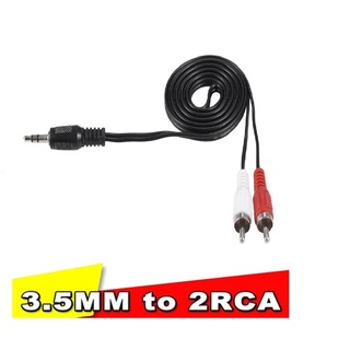 Mini 3.5mm Plug Jack to 2 RCA Male Music Stereo Audio Y adapter Adaptor Cable Kabel Cord AUX for Mp3 Pod Phone TV Sound