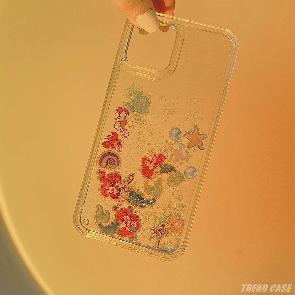 เคสโทรศัพท์มือถือลายการ์ตูนนางเงือกน่ารักสําหรับ Iphone 12 Pro Max 11 Pro Max 7 8 Plus X Xs Max Xr