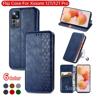 เคสโทรศัพท์มือถือหนัง ฝาพับ กันกระแทก พร้อมช่องใส่บัตร แฟชั่น สําหรับ Xiaomi 12T Pro Mi 12 Lite 12S Ultra 5G hp Xiaomi12T Pro Xiaomi12 Lite 2022