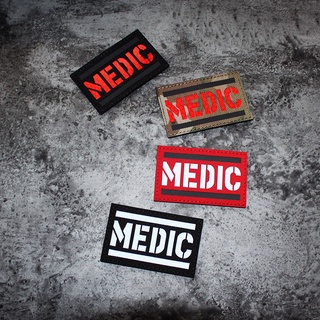 Laser engraved nylon velcro reflective armband medic backpack morale chapter IR medical rescue reflective   Patch /Badges/Emblem Decorative For Jackets Jeans Backpack