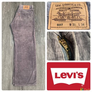 กางเกงลูกฟูก Levi’s 607 Orange Tap