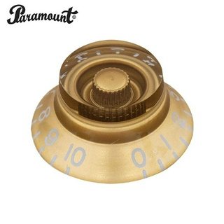 Paramount KSP11GD ปุ่ม Tone &amp; Volume กีตาร์ไฟฟ้าทรง Les Paul สีทองโปร่งใส (Tone &amp; Volume Knob for Les Paul Guitars)