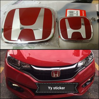 โลโก้ HONDA H JAZZ GK5 GK HONDA City โลโก้พวงมาลัย สีแดง รุ่น GK5