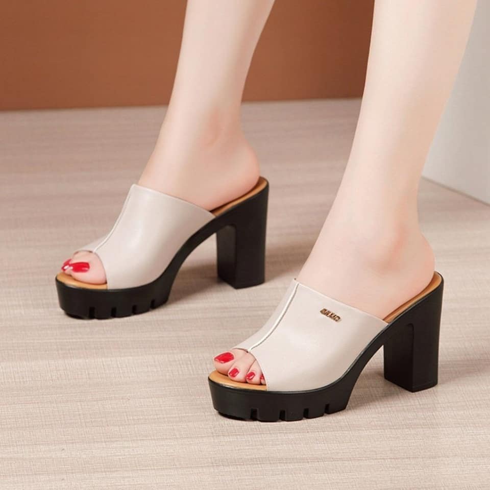 7P gp SUN tcn1 HIGH HEEL SLIPPERS