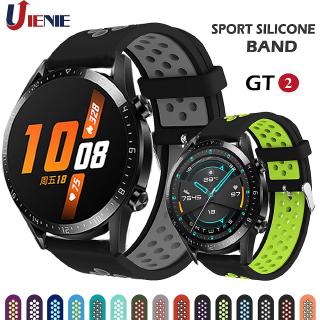 สายนาฬิกาข้อมือ แบบซิลิโคน 22 มม. สำหรับ Huawei Watch GT2 GT 46 มม. GT Active HONOR Magic Band