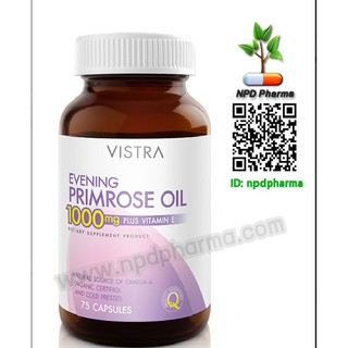 Evening Primrose Oil 1000 mg Vistra EPO 75 capsules