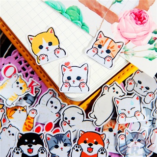 ★★★ Kittens Q-5 Q Paw Mini Diary Manual สติ๊กเกอร์ ★★★ 50Pcs/Set Pets Cats DIY Fashion Scrapbooks Album Decor Decals สติ๊กเกอร์