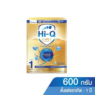 Hi-Q นมผงไฮคิว ซุปเปอร์โกลด์C+ สูตร1 ขนาด 600 กรัม 1 กล่อง