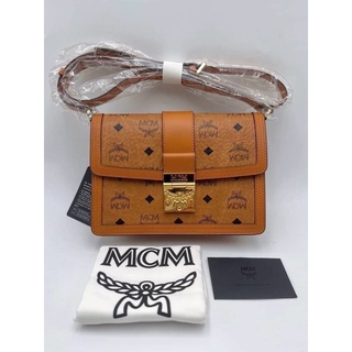 ของแท้ 💯 ส่งฟรี ❗ Mcm Small Tracy Shoulder Bag in Visetos