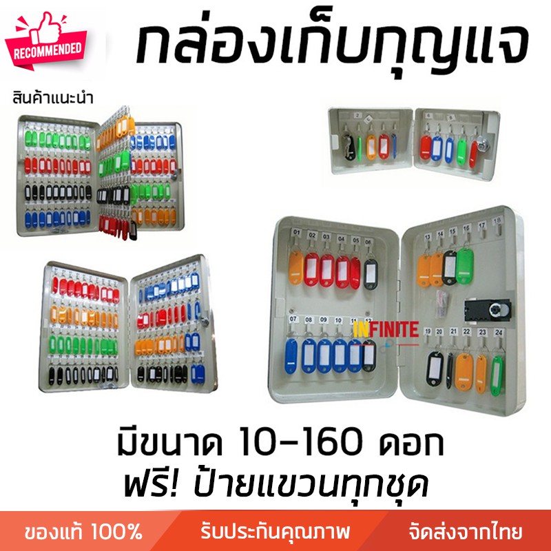 กล่องกุญแจ ตู้เก็บกุญแจ แถมฟรีป้ายแขวน ขนาด 10-160 ดอก แถมฟรี ป้ายแขวนกุญแจ KEY BOXES