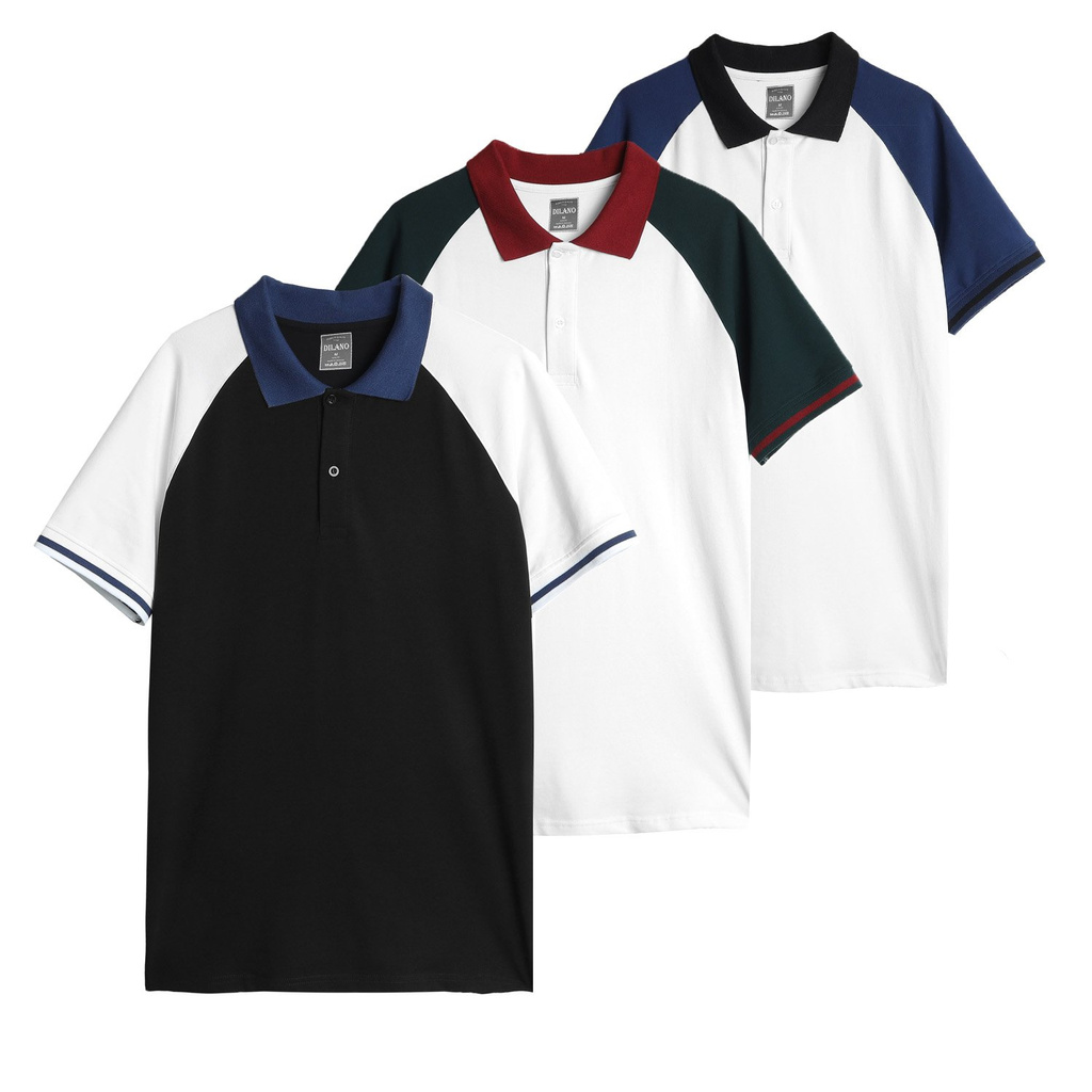 เสื้อยืดโปโลผู้ชาย Ralplang ผ้าคอตตอนดีไซน์หรูคุณภาพสูง DILANO APD09