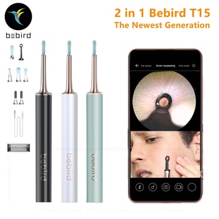 Bebird T15 Visual Ear Cleaner Health Care Minifit 2in1 Acne Wax Removal Tool HD1080P Otoscope IP67 Waterproof Endoscope