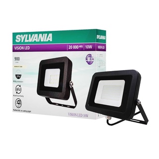 Chaixing Home  โคมฟลัดไลท์ LED 10 วัตต์ Warm White SYLVANIA รุ่น Vision 10W/WW ขนาด 11 x 9.3 x 2.9 ซม. สีดำ