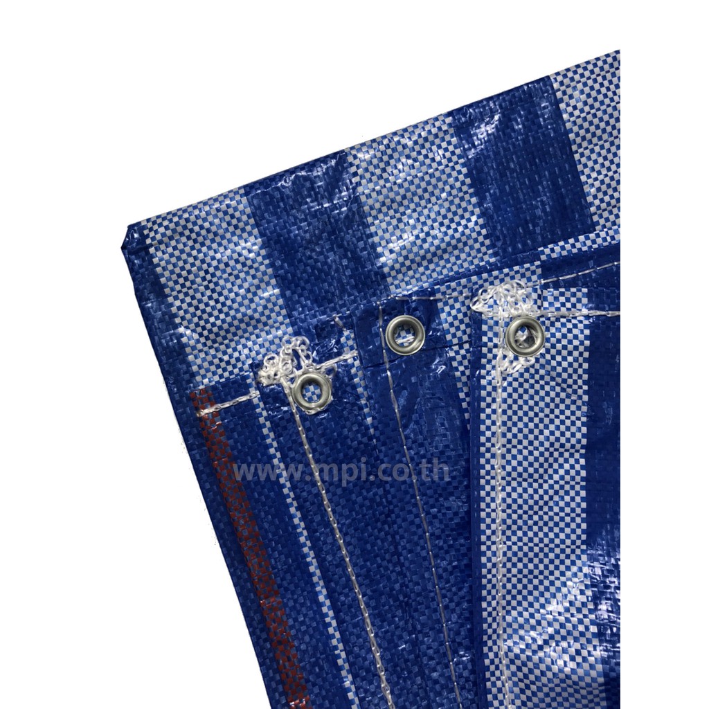 PSC ผ้าใบริ้ว ผ้าฟางริ้ว (ขนาด 2 x 3 ม.) ผ้าใบบลูชีท มีตาไก่ - รูปที่ 2