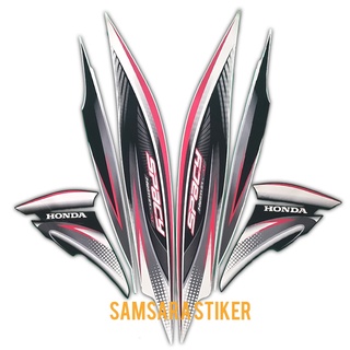 สติกเกอร์ติดขอบล้อรถจักรยานยนต์ สีขาว สําหรับ Honda Spacy 2012