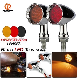 【Hot Style】ไฟเลี้ยว Led สีแดง อุปกรณ์เสริม สําหรับรถจักรยานยนต์ Honda 2 ชิ้น