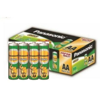 ถ่าน Panasonic Gold R6GT/4SL ขนาดAA 1กล่องบรรจุ60ก้อน ของแท้