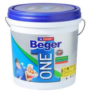 สีน้ำทาภายใน BEGER1 BASE A ด้าน 8 ลิตร SKU: 1139796