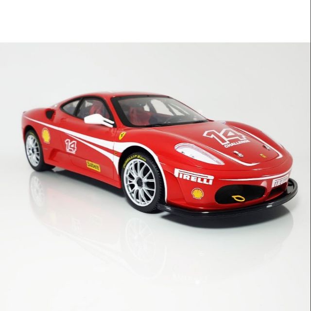 รถบังคับวิทยุ FERRARI F430 CHALLENGE อัตราส่วน 1/12  วิ่งได้ มีไฟ เห็นห้องโดยสาร ห้องเครื่องสมจริง –