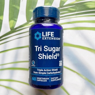 ไตร ชูการ์ Tri Sugar Shield 60 Vegetarian Capsules (Life Extension®) สารสกัดจากพืช 3 ชนิด ดูแลน้ำตาลในเลือด