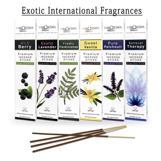 กำยาน/ธูปหอม/Vimoksha Premium Incense Sticks/อินเดียแท้/12กลิ่น/ 1 กล่อง 1 กลิ่น 20 g