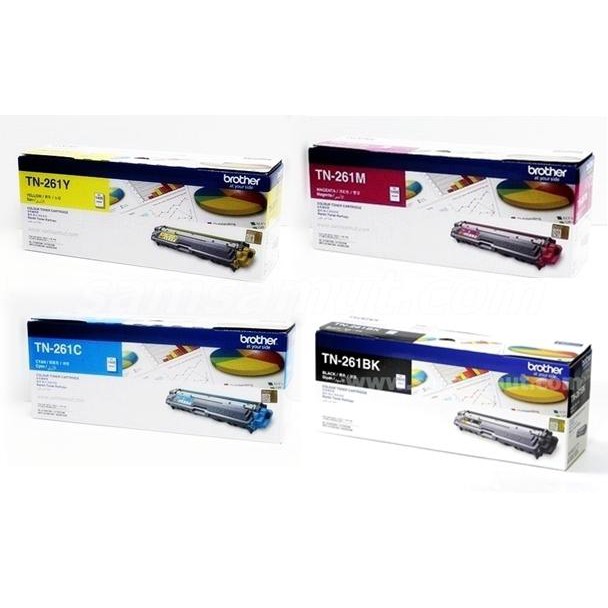 TN-261Bk , TN-261C , TN-261M , TN-261Y  Brother HL-3140CW , DCP-9020CDW,  MFC-9330CDW ของแท้ ราคาถูก