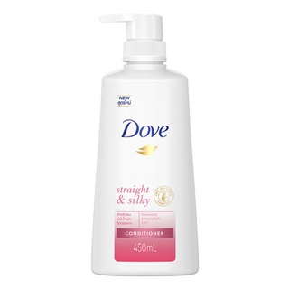 🔥ลดตาแตก🤩!! DOVE สเตรท แอนด์ ซิลกี้ คอนดิชันเนอร์ 450 ml 🚚พร้อมส่ง!! 💨