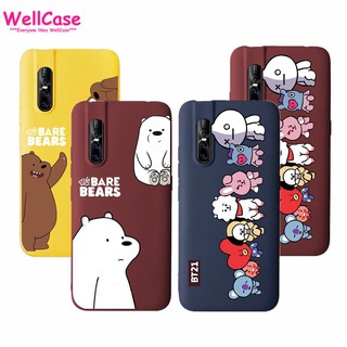 Fashion BT21 Cartoon Pattern Case Vivo Y11 V15 V15Pro V9 v7 V5 Y71 Y91 Y93 Y95 v11 V11Pro Bear Casing Matte Soft Case