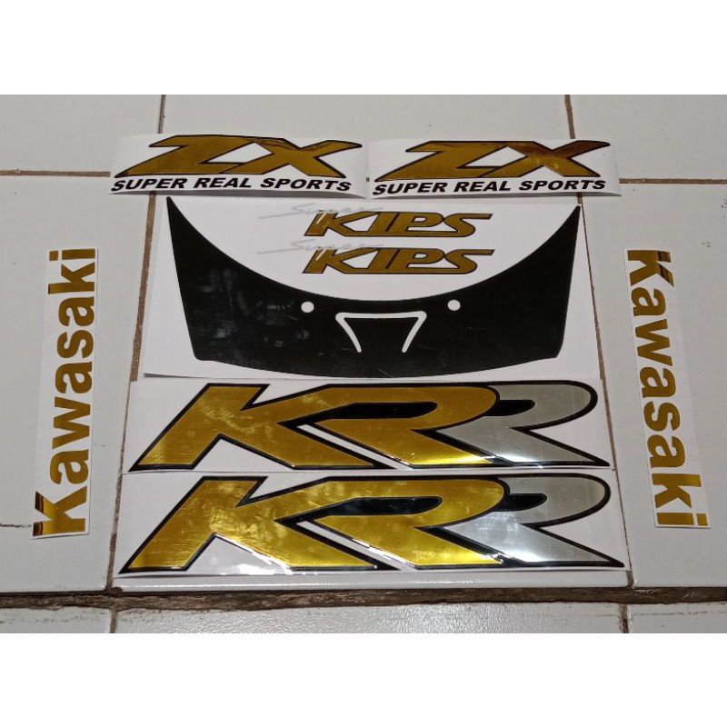 สติ๊กเกอร์ Kawasaki NINJA KRR ZX 150 CBU แถบตัดเก่า