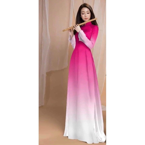 COLORFUL Ao Dai พร้อมกางเกงคอ 2P
