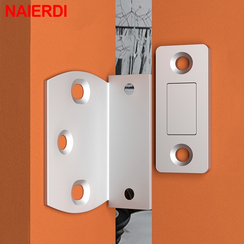 Naierdi แม่เหล็กล็อกประตูตู้ แบบบางพิเศษ แข็งแรง 1 2 4 8 แพ็ค – โปรปัง