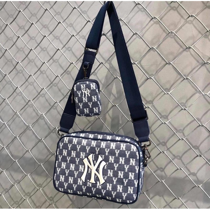 mlb jacquard monogram cross bag